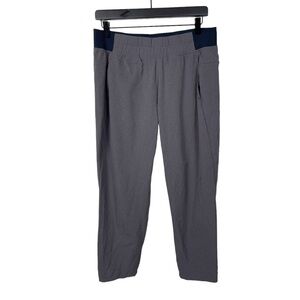 PRANA Breath Womens Pants Gray Medium Cropped Hiking Fishing